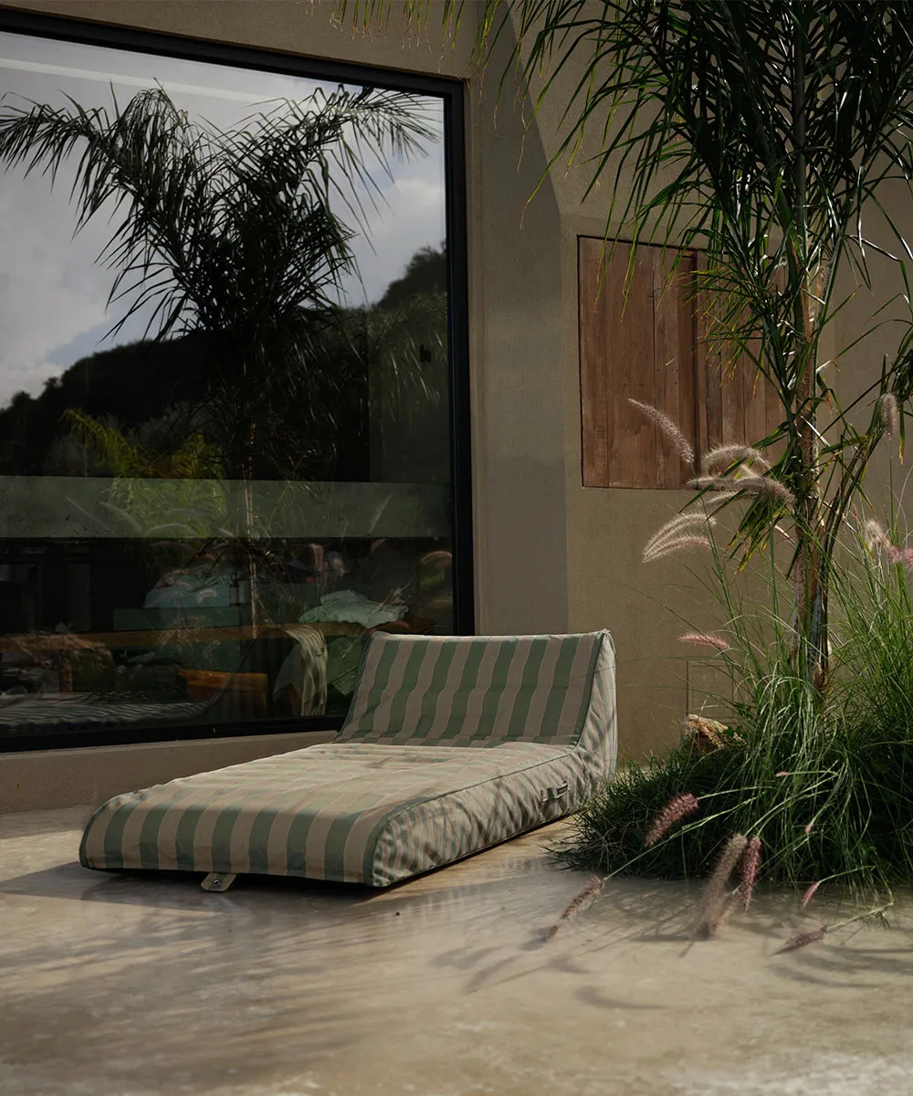 Garden Glory drijvend ligbed, Eucalyptusgroen-beige, 85x168,5 cm Garden Glory