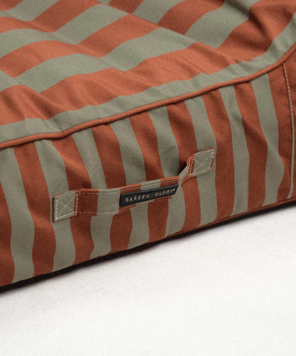 Garden Glory drijvend ligbed, Eucalyptusgroen-terrakotta, 85x168,5 cm Garden Glory