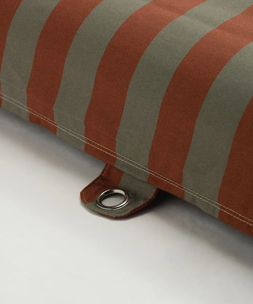 Garden Glory drijvend ligbed, Eucalyptusgroen-terrakotta, 85x168,5 cm Garden Glory