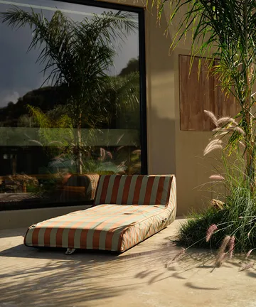 Garden Glory drijvend ligbed - Eucalyptusgroen-terrakotta, 85x168,5 cm - Garden Glory