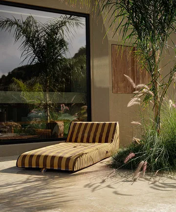 Garden Glory drijvend ligbed - Saffraangeel-bruin, 85x168,5 cm - Garden Glory