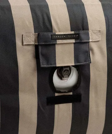 Garden Glory drijvend ligbed - Zwart-beige, 85x168,5 cm - Garden Glory