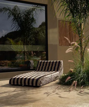 Garden Glory drijvend ligbed - Zwart-beige, 85x168,5 cm - Garden Glory