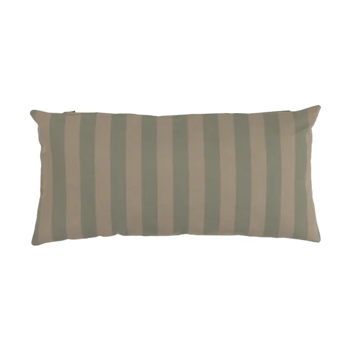 Garden Glory gestreept kussen - Eucalyptusgroen-beige, 25x50 cm - Garden Glory