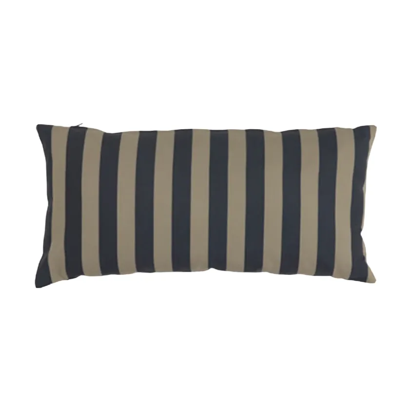 Garden Glory gestreept kussen, Zwart-beige, 25x50 cm Garden Glory