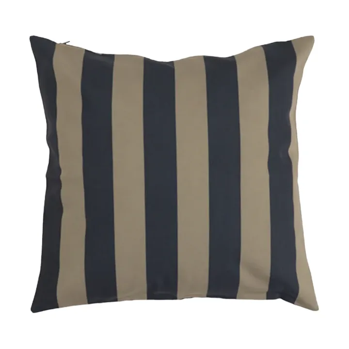 Garden Glory gestreept kussen - Zwart-beige, 50x50 cm - Garden Glory