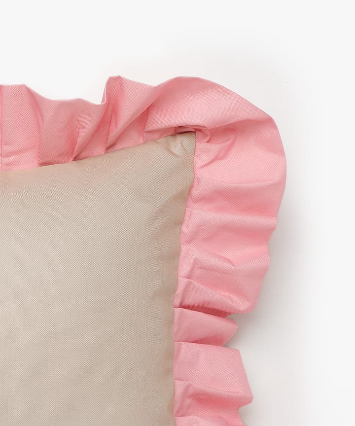 Garden Glory Outdoor kussen met volant 45x45 cm, Beige-pink Garden Glory