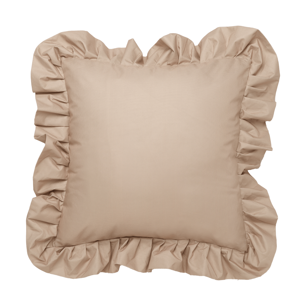 Garden Glory Outdoor kussen met volant 45x45 cm Beige