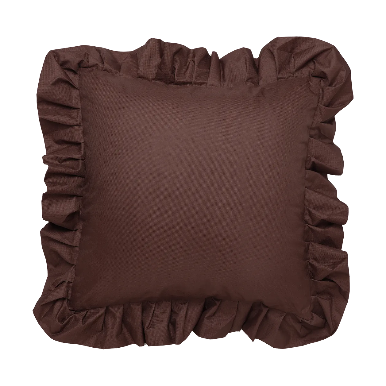 Garden Glory Outdoor kussen met volant 45x45 cm, Brown Garden Glory