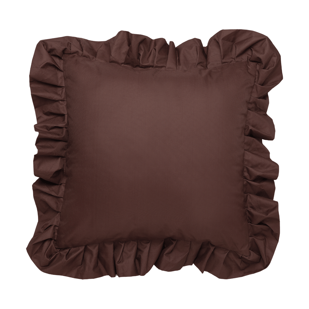Garden Glory Outdoor kussen met volant 45x45 cm Brown