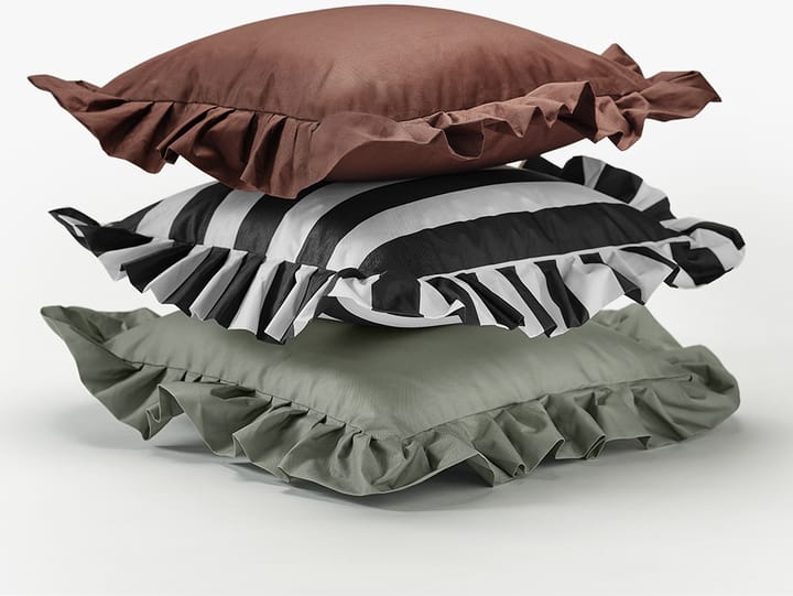 Garden Glory Outdoor kussen met volant 45x45 cm, Brown Garden Glory