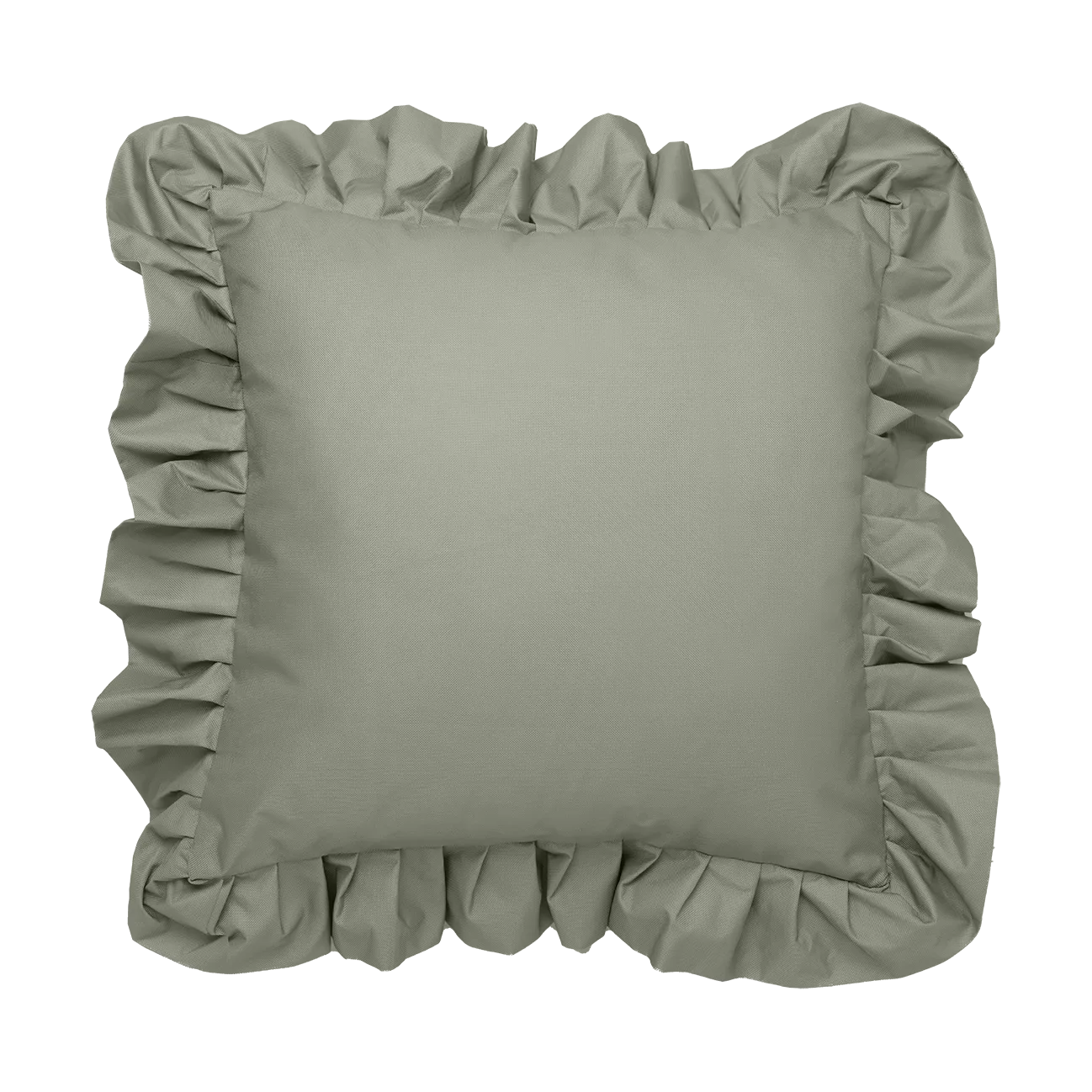 Garden Glory Outdoor kussen met volant 45x45 cm, Green Garden Glory