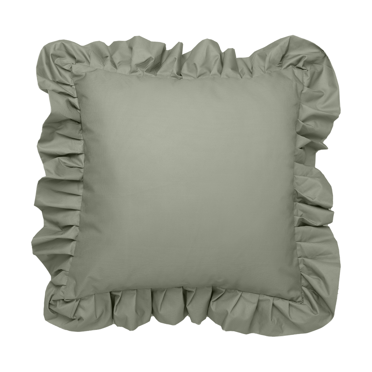 Garden Glory Outdoor kussen met volant 45x45 cm Green