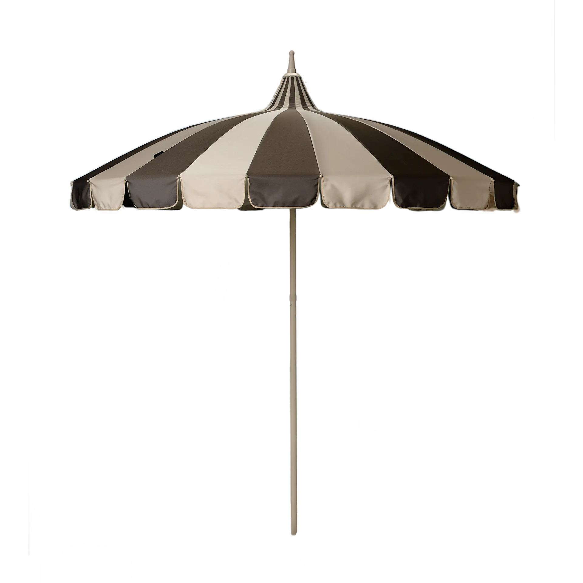 Garden Glory parasol, Beige-brown stripe Garden Glory