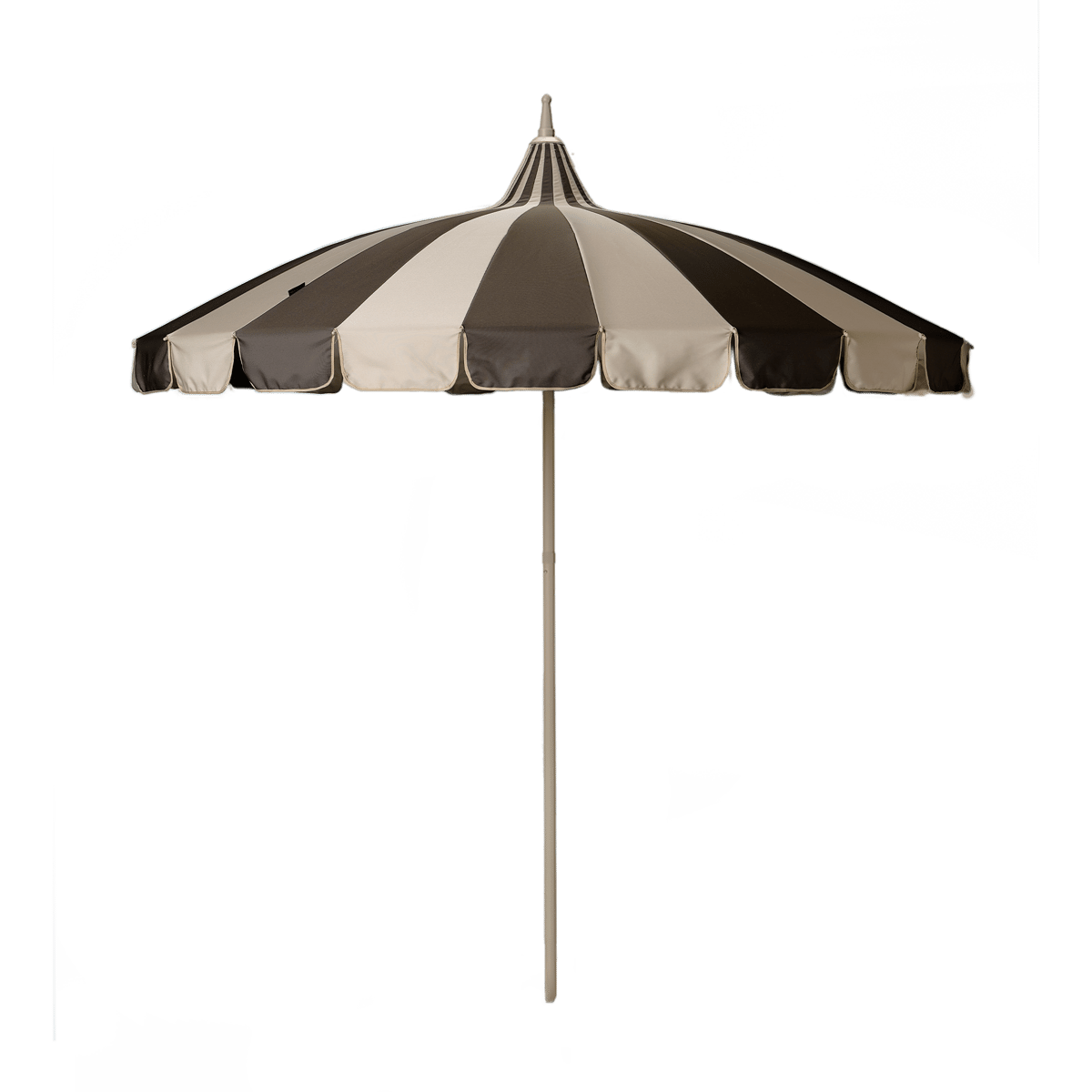 Garden Glory parasol Beige-brown stripe | Scandinavisch Interieur | Beige