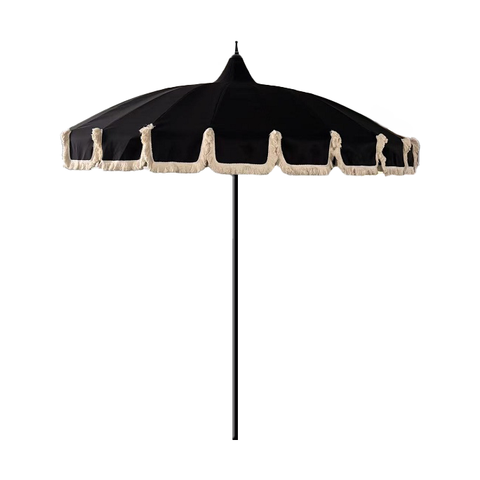 Garden Glory Garden Glory parasol Black fringe