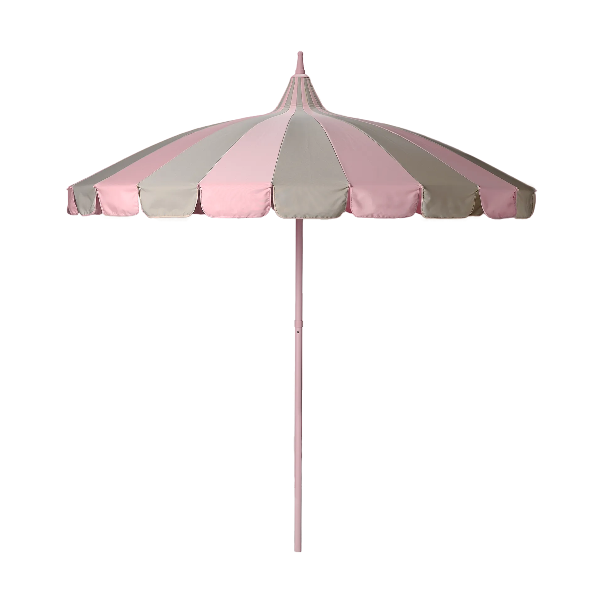 Garden Glory parasol, Pink-beige stripe Garden Glory