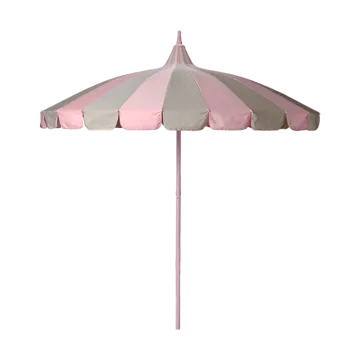 Garden Glory parasol - Pink-beige stripe - Garden Glory