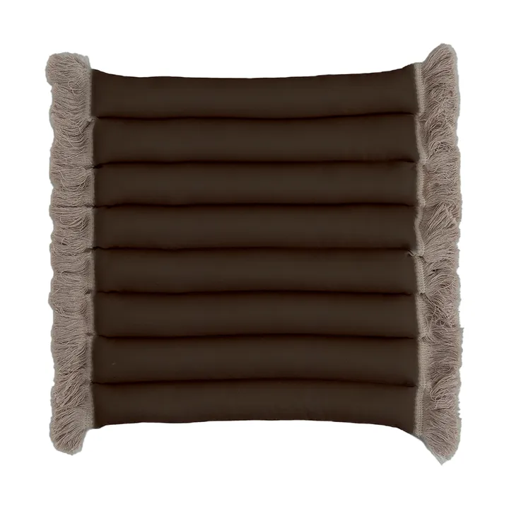 Garden Glory zitkussen met franjes - Beige, beige franje, 38x40 cm - Garden Glory