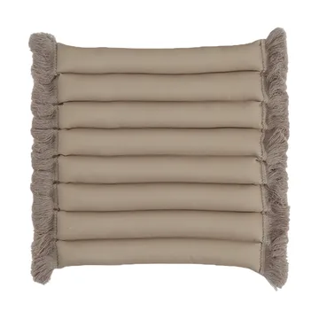Garden Glory zitkussen met franjes - Beige, beige franje, 38x40 cm - Garden Glory