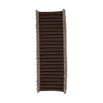 Garden Glory zitkussen met franjes - Bruin, beige franje, 38x120 cm - Garden Glory