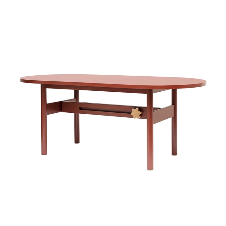 Ateljé tafel, Eiken-rode gebeitste-knop in eiken Gärsnäs