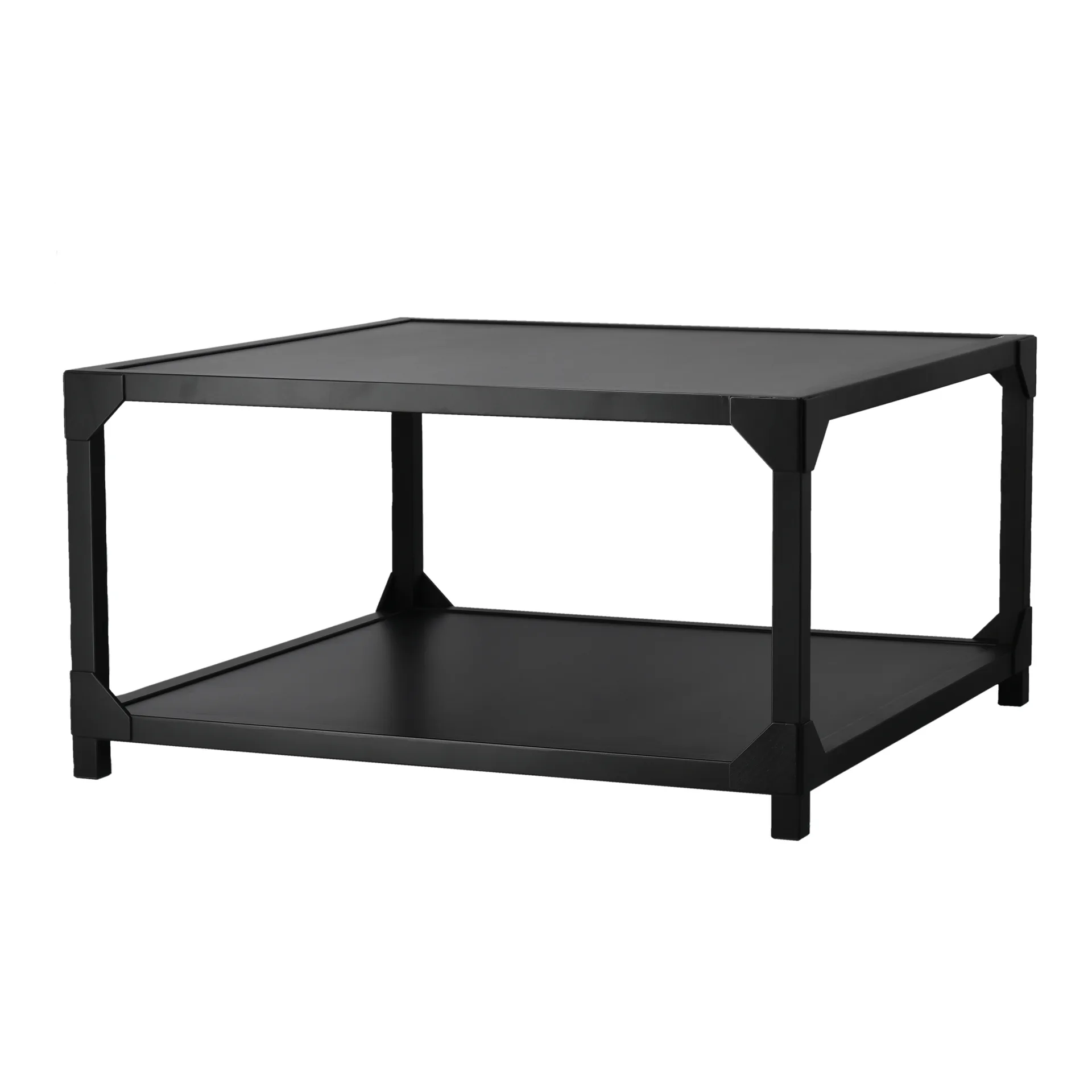 Bleck Salontafel 75x75 cm fineer, Beuk-zwarte beits Gärsnäs