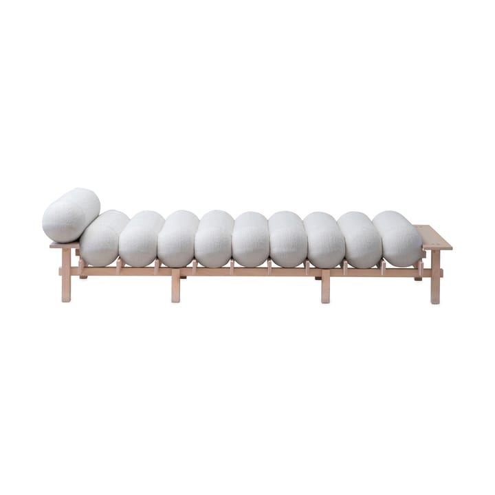 Dag dagbed - Beukenhout-Barnum bouclé 01 Off white - Gärsnäs