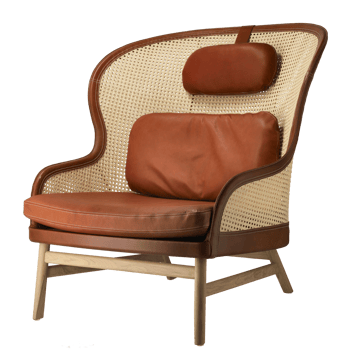 Dandy fauteuil - Eiken-natural-Tärnsjö leer cognac - Gärsnäs