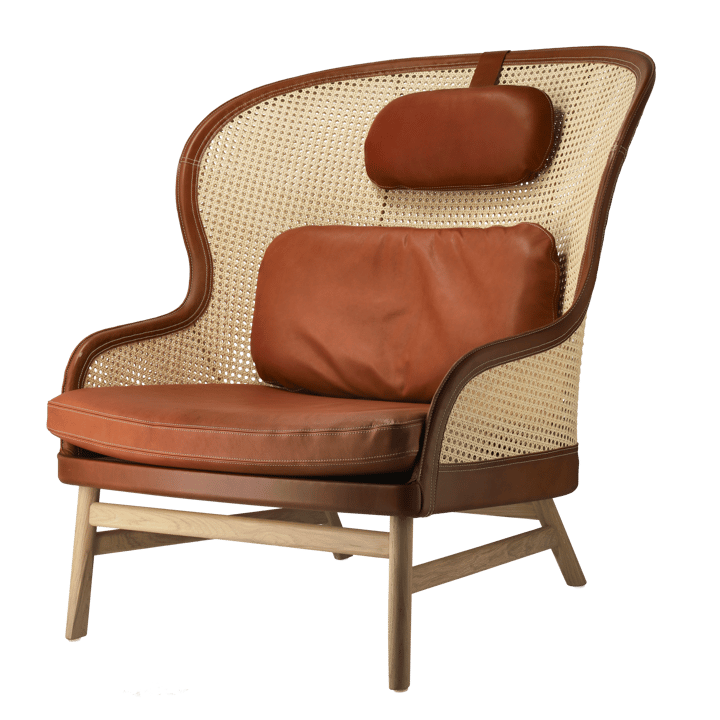 Dandy fauteuil, Eiken-natural-Tärnsjö leer cognac Gärsnäs