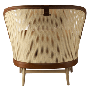 Dandy fauteuil - Eiken-natural-Tärnsjö leer cognac - Gärsnäs