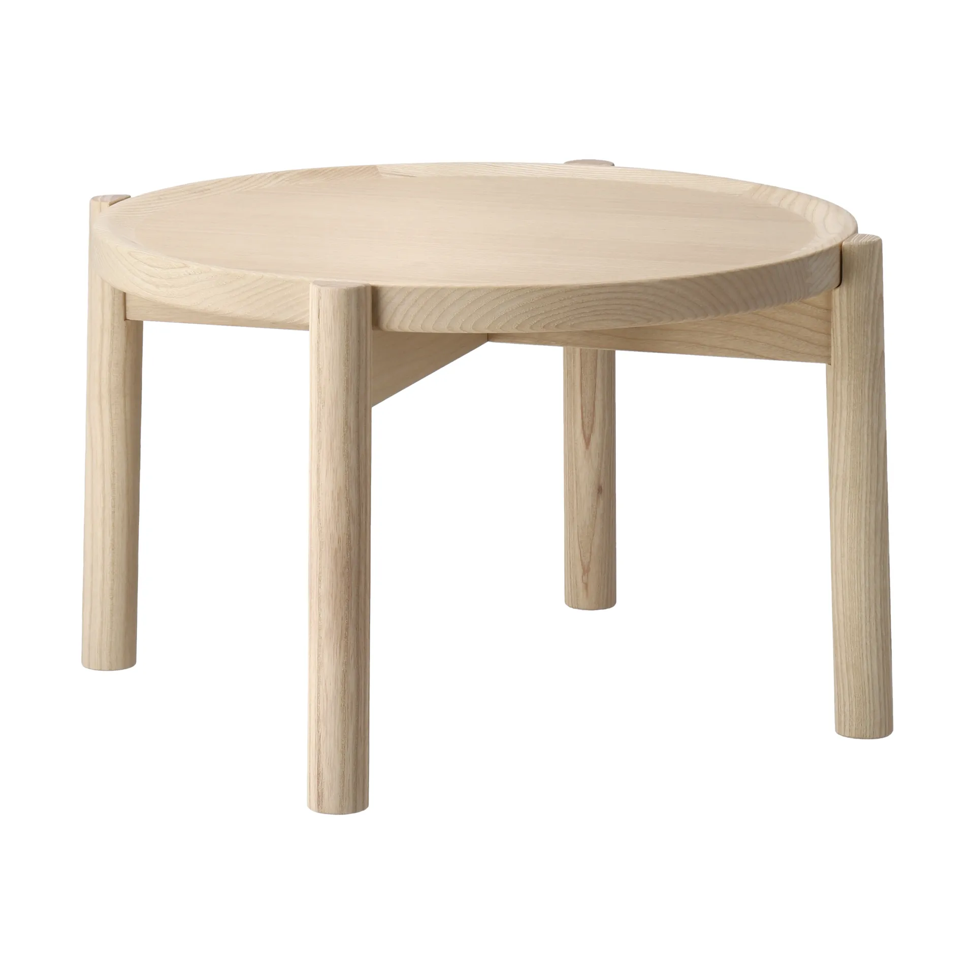 Elna salontafel, Essenhout-white-Ø40 cm Gärsnäs