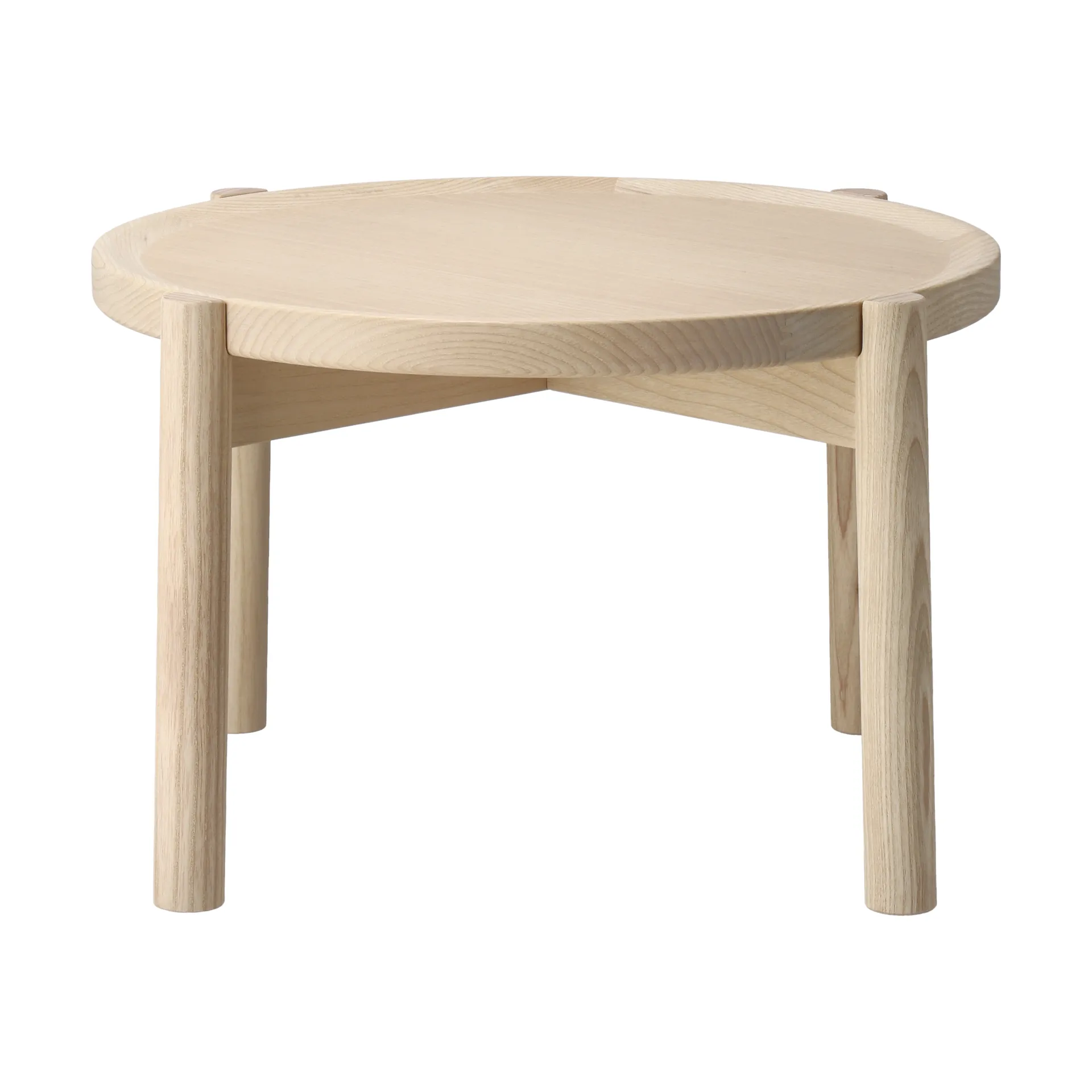Elna salontafel, Essenhout-white-Ø40 cm Gärsnäs