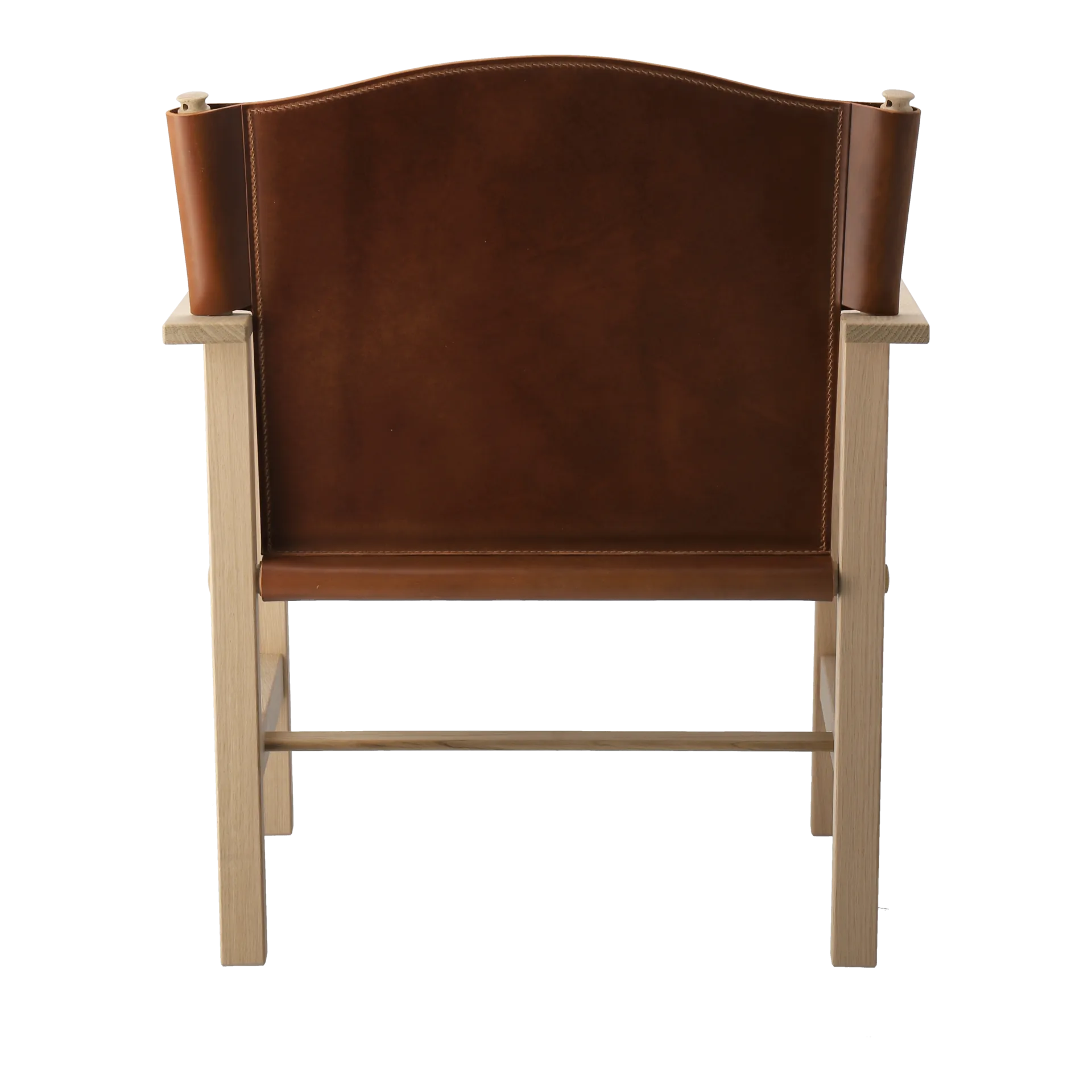 Ferdinand fauteuil, Eiken-onbehandeld-Tärnsjö leer cognac Gärsnäs