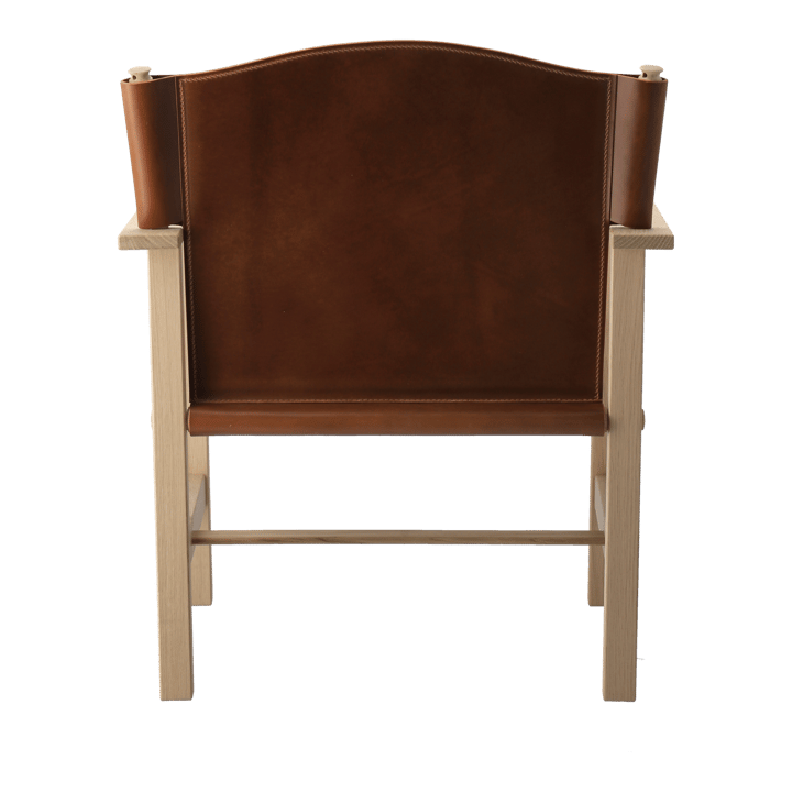 Ferdinand fauteuil, Eiken-onbehandeld-Tärnsjö leer cognac Gärsnäs