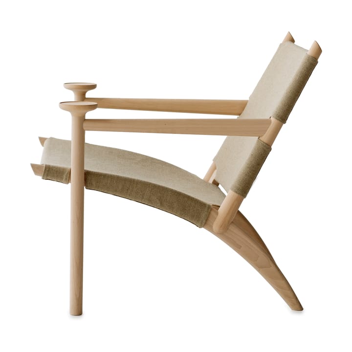 Hedwig fauteuil, Beuk-white-stof canvas Gärsnäs