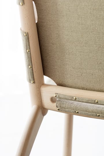 Hedwig fauteuil - Beuk-white-stof canvas - Gärsnäs