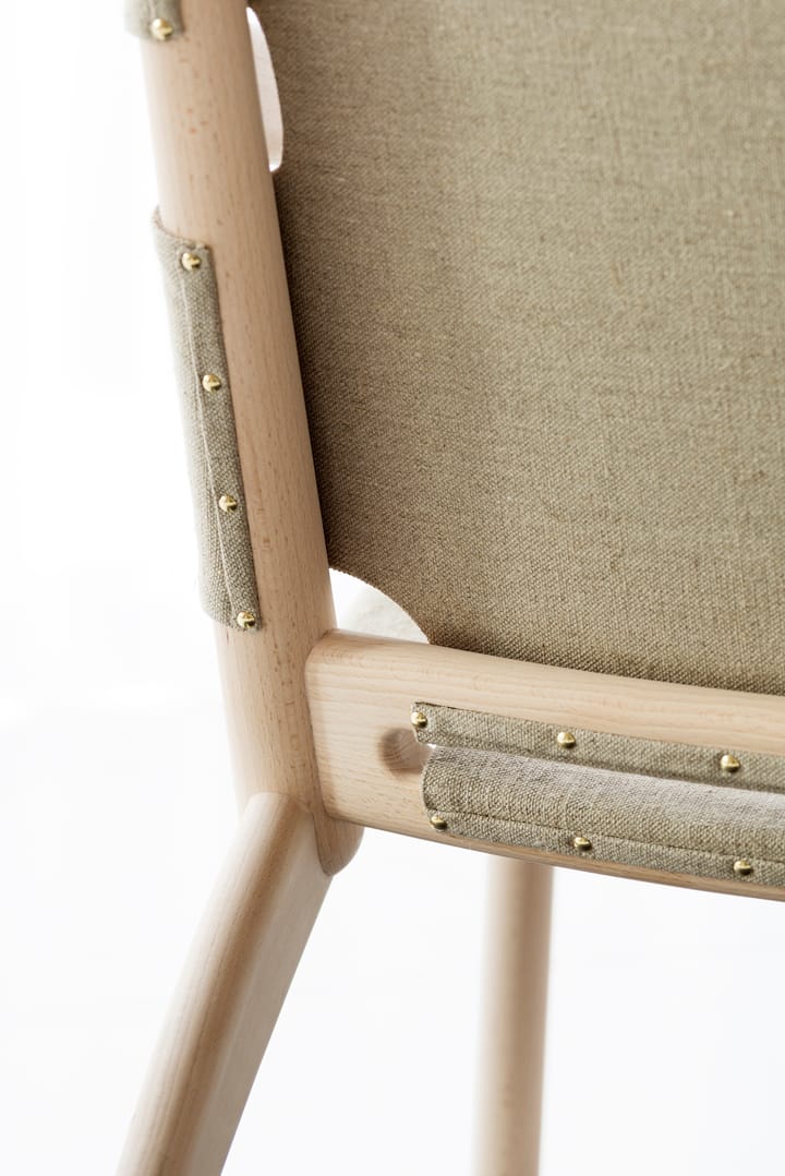 Hedwig fauteuil, Beuk-white-stof canvas Gärsnäs