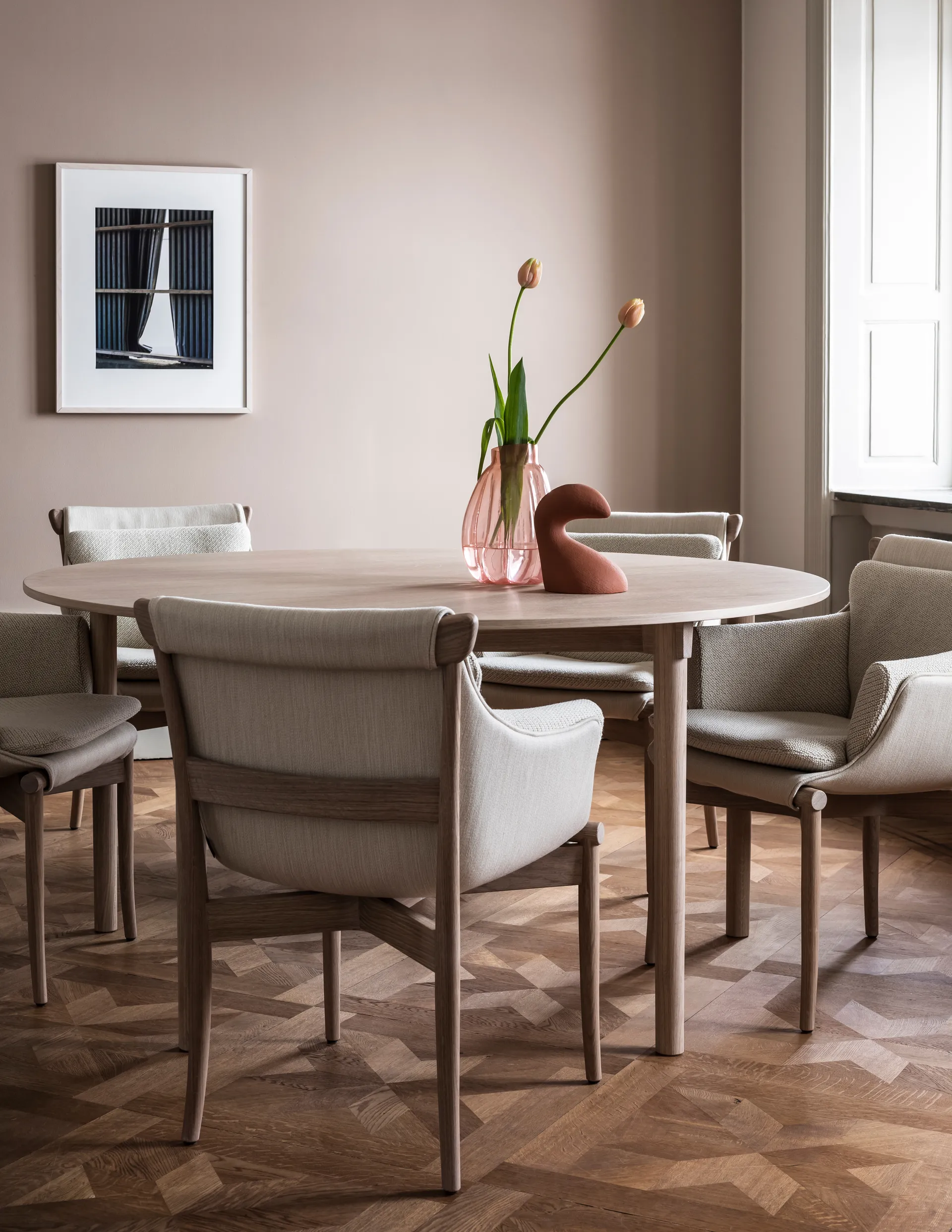 Tak tafel Ø120 cm, Eiken-natural Gärsnäs