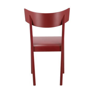 Tati stoel - Beukenfineer zitting - rode beits - Gärsnäs