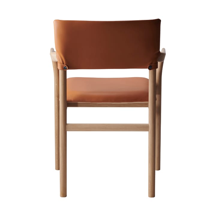 Vyn armstoel met gestoffeerde rug, Monocoat natural-Elmosoft 43283 Gärsnäs