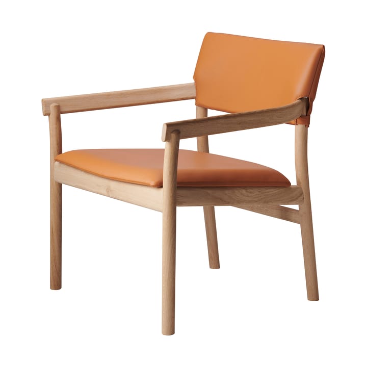 Vyn armstoel met gestoffeerde rug, Monocoat natural-Elmosoft 43283 Gärsnäs