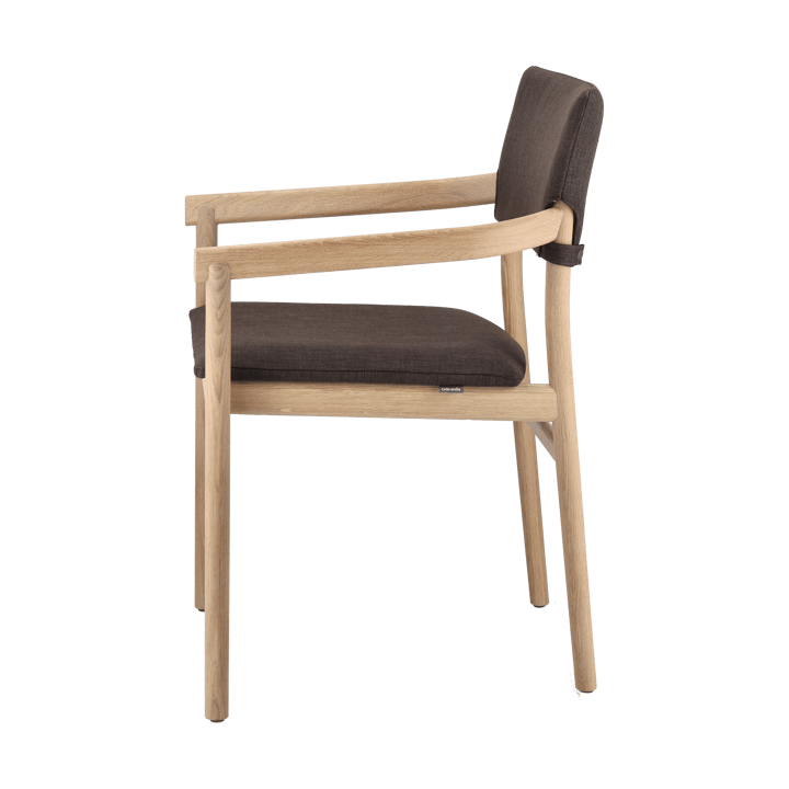 Vyn armstoel met gestoffeerde rug, Monocoat natural-Lido 46 mole Gärsnäs