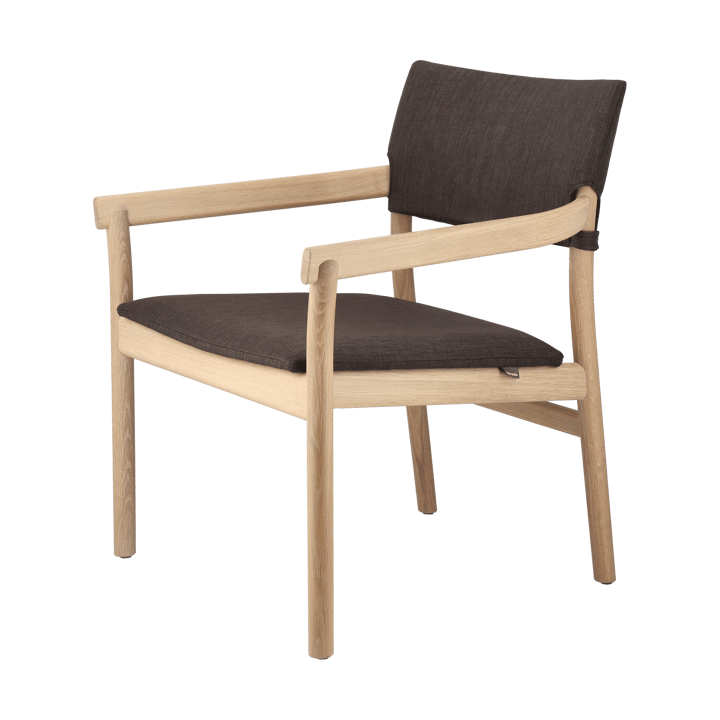 Vyn armstoel met gestoffeerde rug, Monocoat natural-Lido 46 mole Gärsnäs