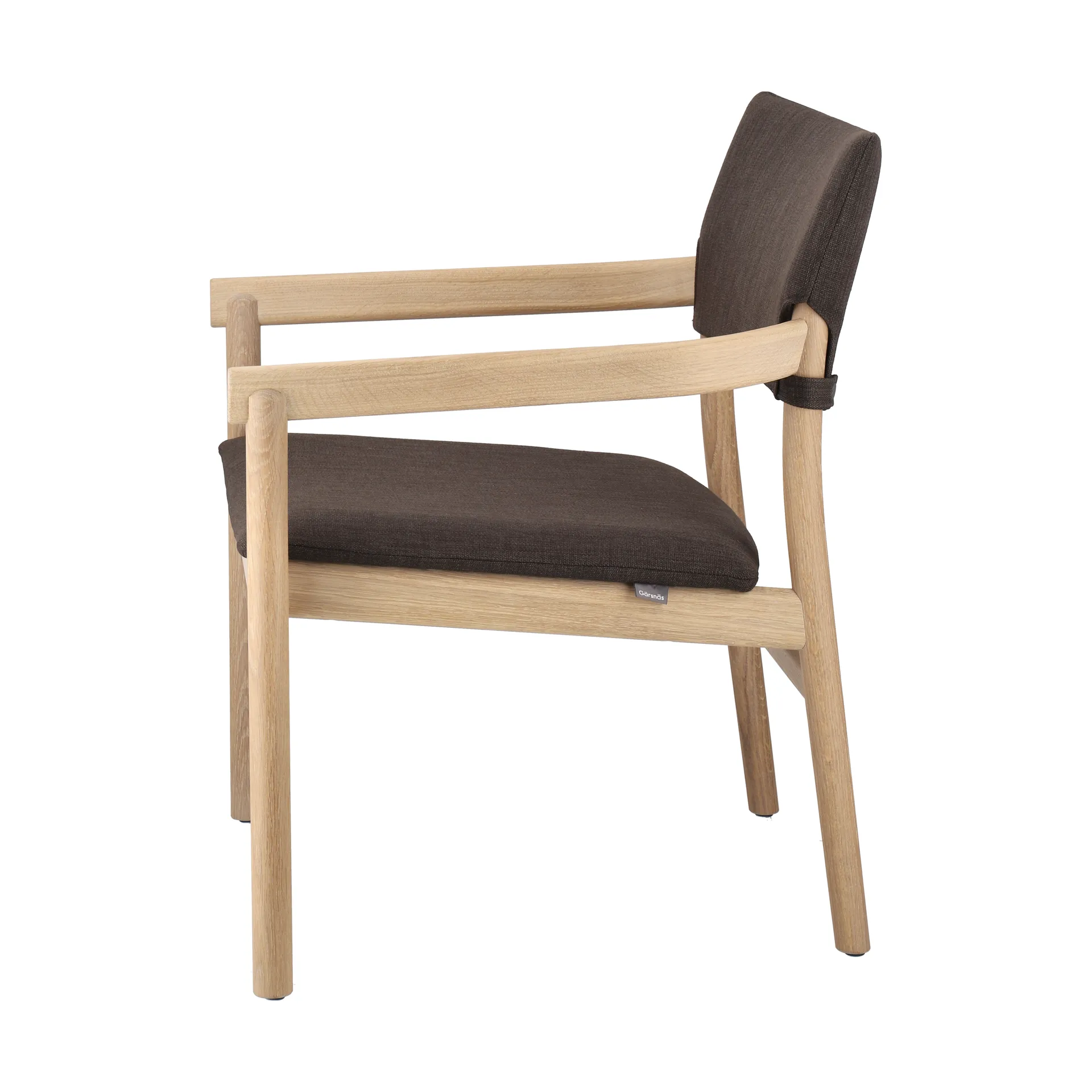 Vyn armstoel met gestoffeerde rug, Monocoat natural-Lido 46 mole Gärsnäs