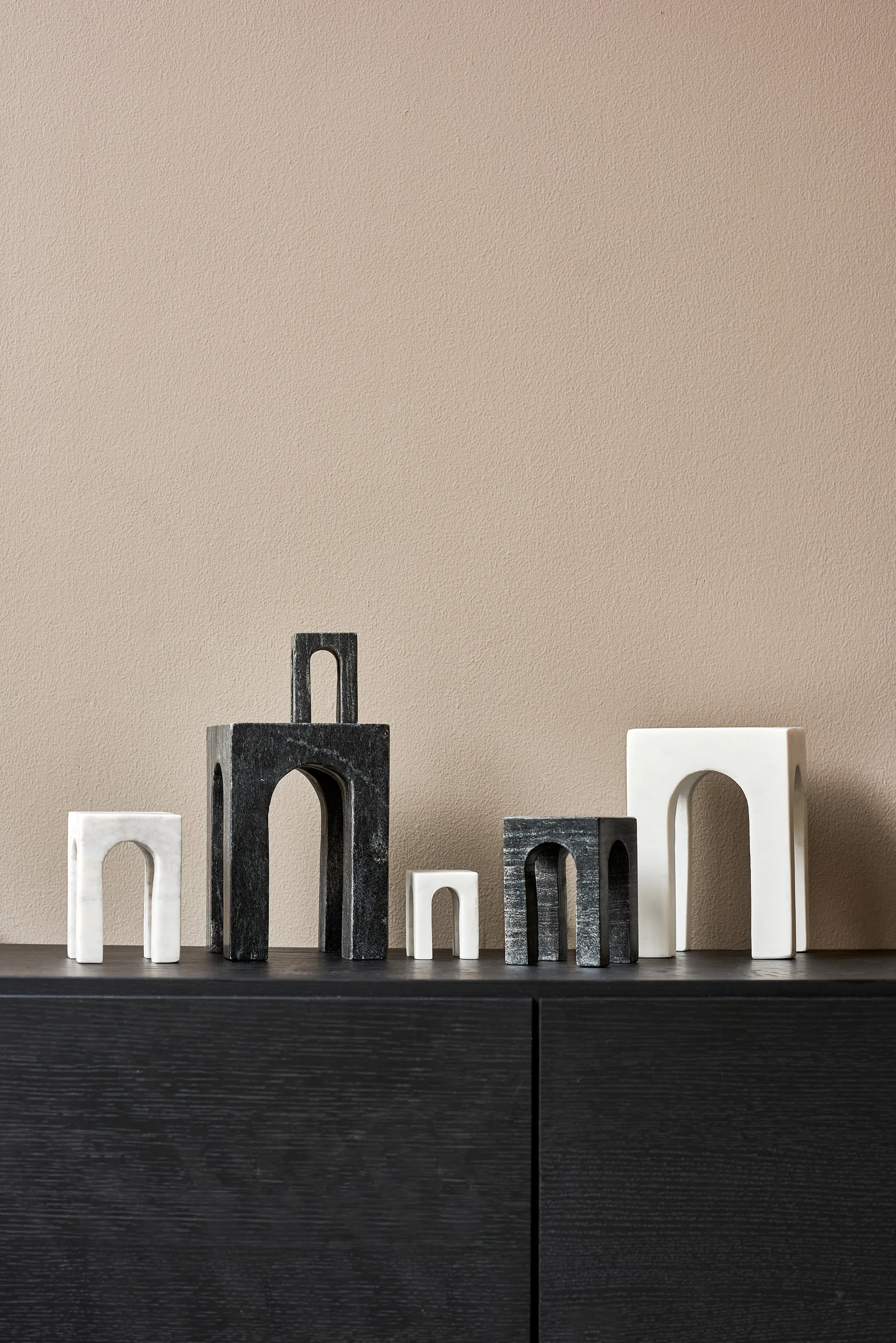 Arkis boekensteun 3-delig, Wit Gejst