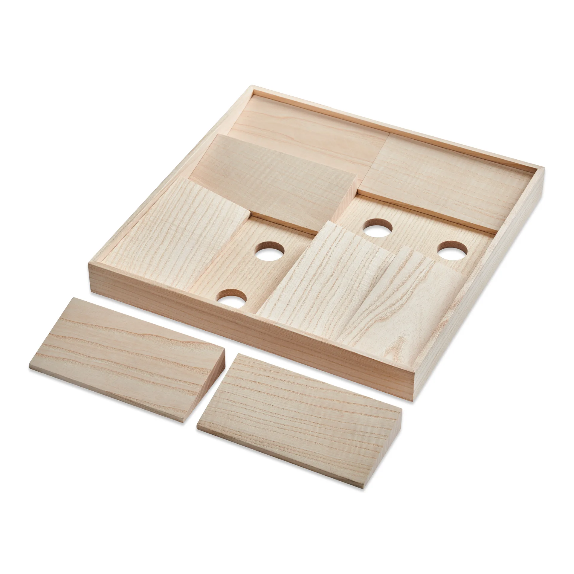 Duune organizer 8 opbergbakje , Licht eikenhout Gejst