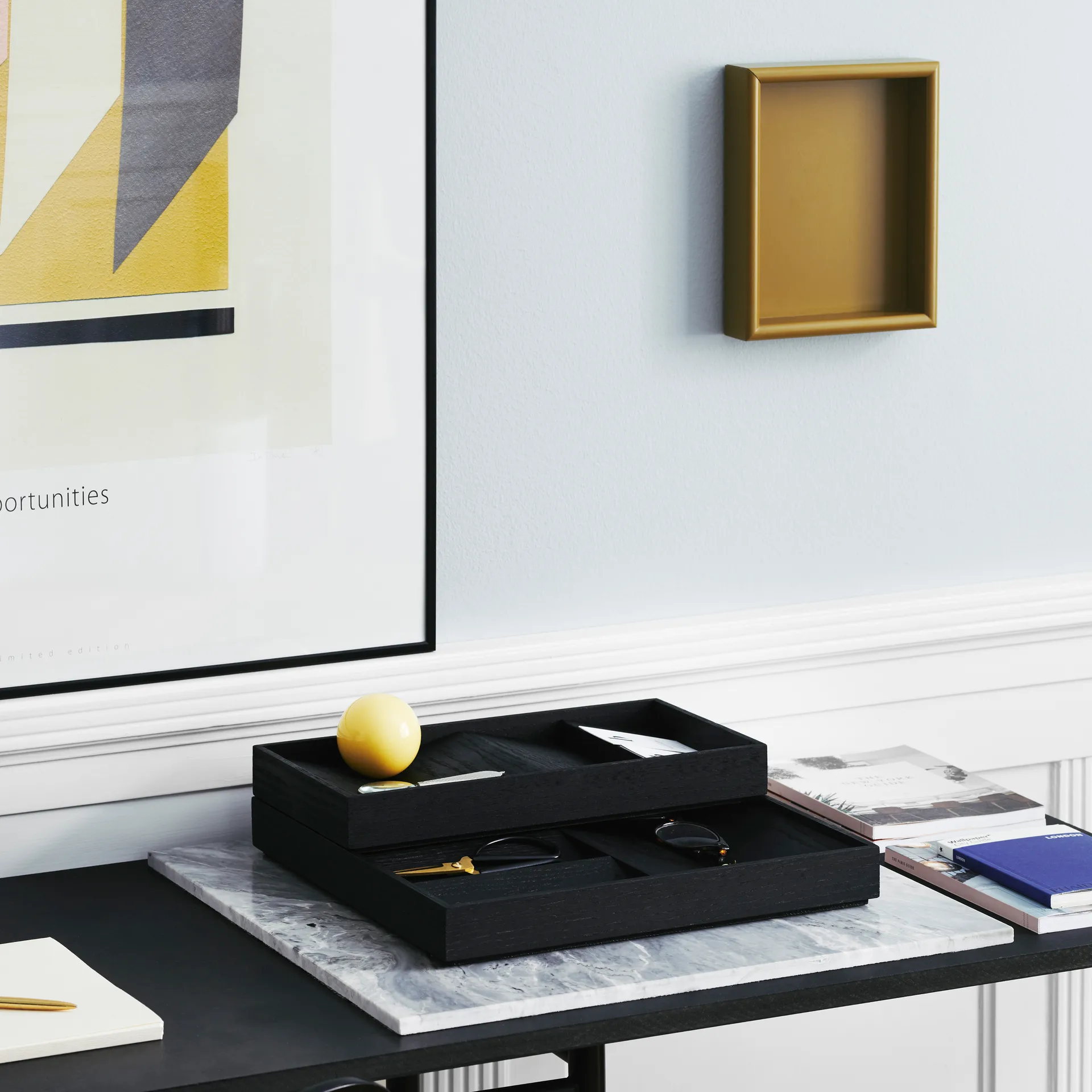 Duune organizer 8 opbergbakje , Zwart Gejst