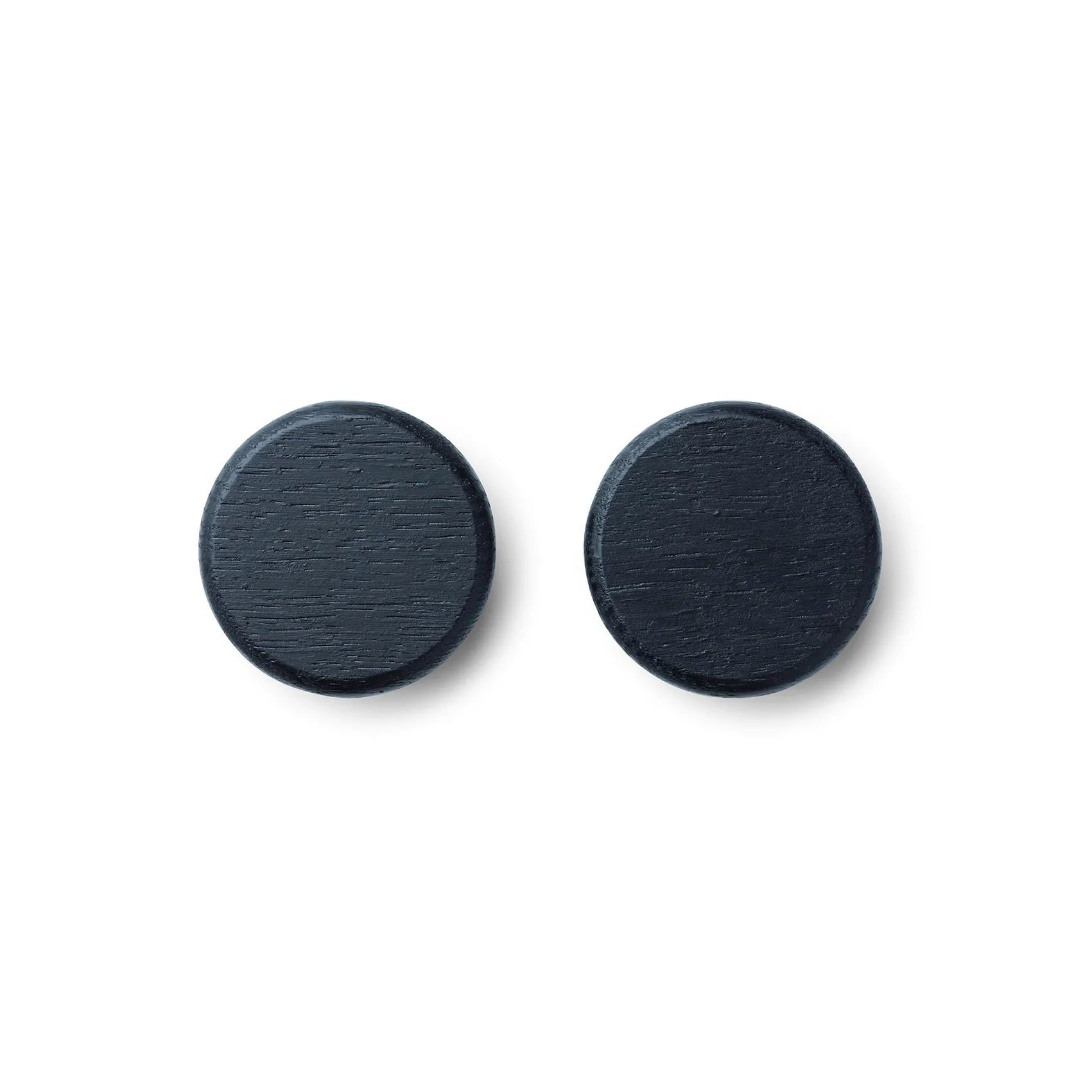 Flex Button knoppen voor magneetstrip 2 stuks, Zwartgebeitst eikenhout Gejst