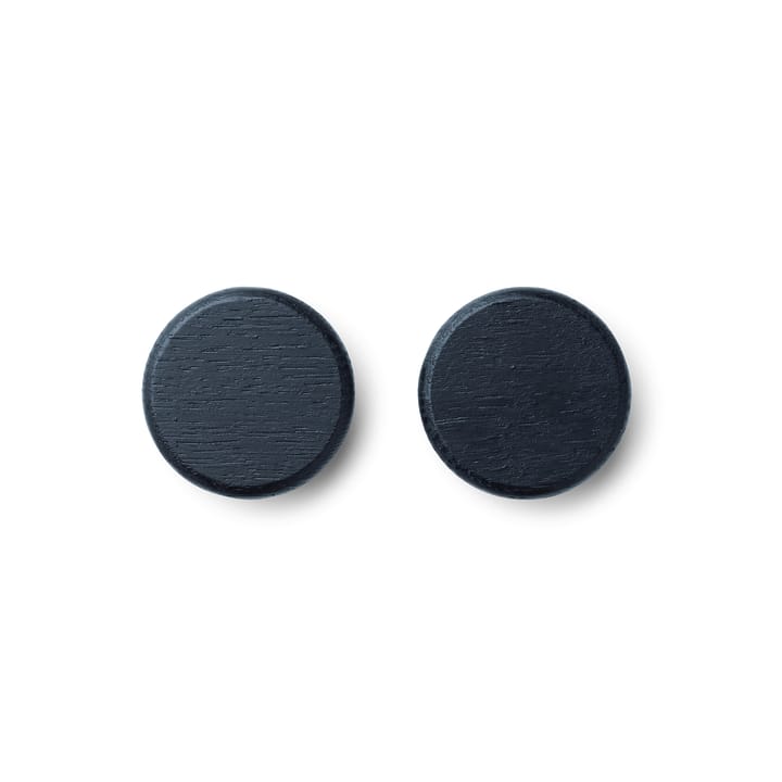Flex Button knoppen voor magneetstrip 2 stuks - Zwartgebeitst eikenhout - Gejst